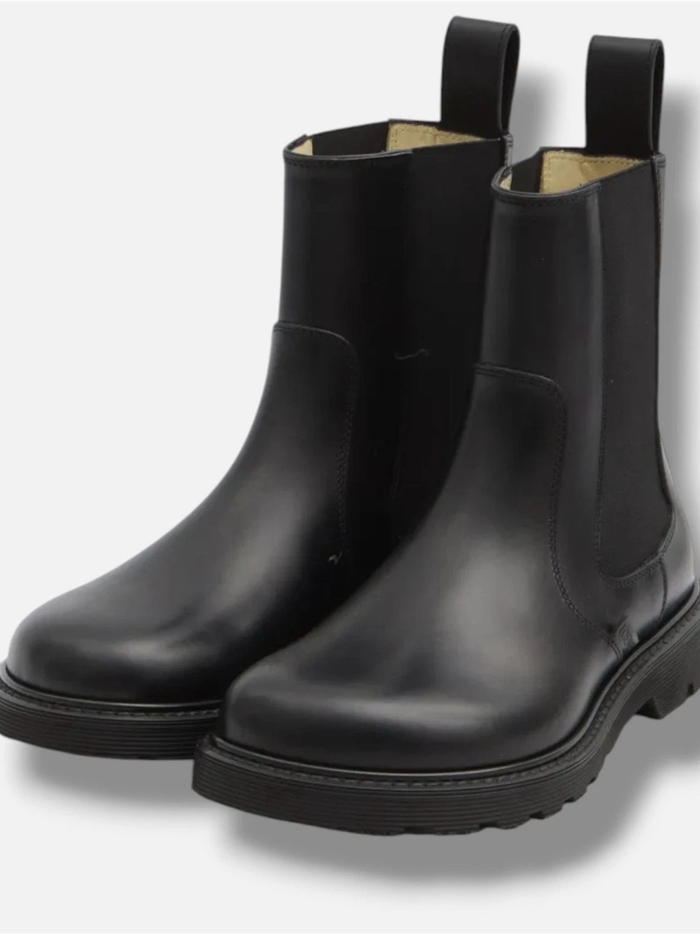 Loewe Black Leather Chelsea Boots EUR 40
